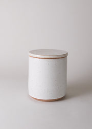 Small Canister in Flecked Ivory - Victoria Morris
